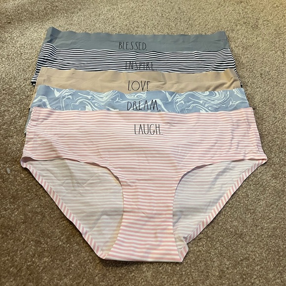 RAE DUNN Laser Cut Undies 5-pair Sz XL New - Picture 1 of 4